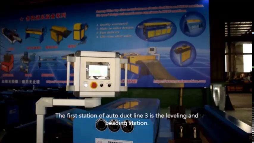 China factory sale auto duct production line 3 with low price automatic folding machine