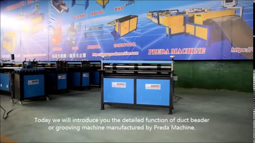 HVAC duct beading machine with auto duct line beader 1300mm and 2000mm square duct beader